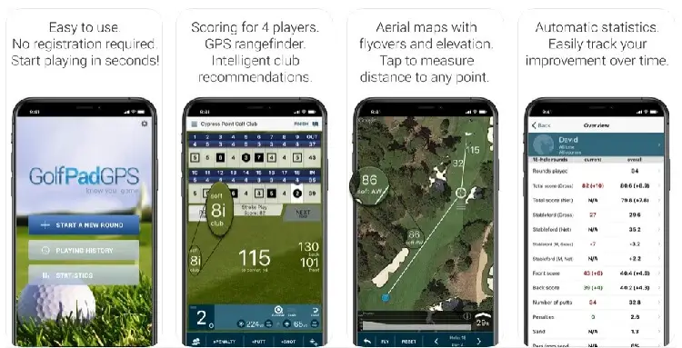 Golf Pad: Golf GPS & Scorecard